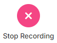 Talk Studio's Stop Recording Icon when you are not streaming